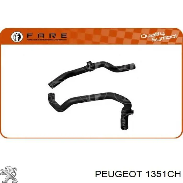 Przewód (króciec) chłodnicy dolny Peugeot/Citroen 1351CH cena, od 45,24 USD