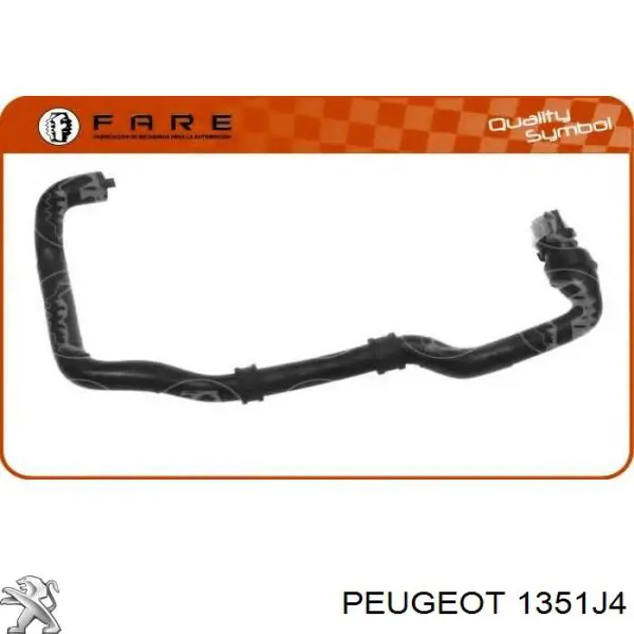 Do koszyka 1351J4 Peugeot/Citroen Przewód (króciec) układu chłodzenia