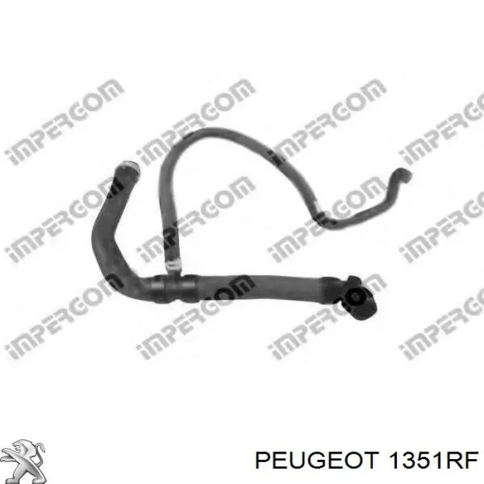 Przewód (króciec) chłodnicy dolny Peugeot/Citroen 1351RF cena, od 70,29 USD