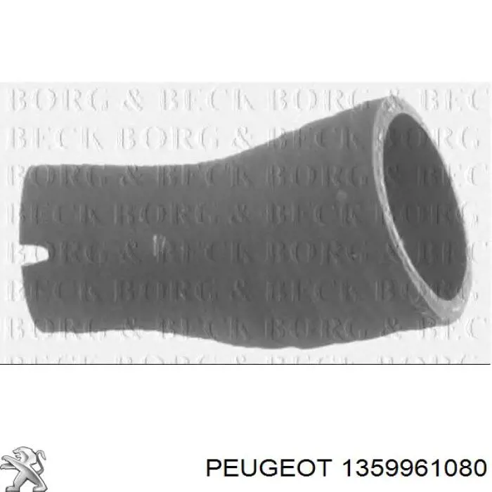 382LY Peugeot/Citroen Króciec powietrza, wlot do turbiny (doładowanie)