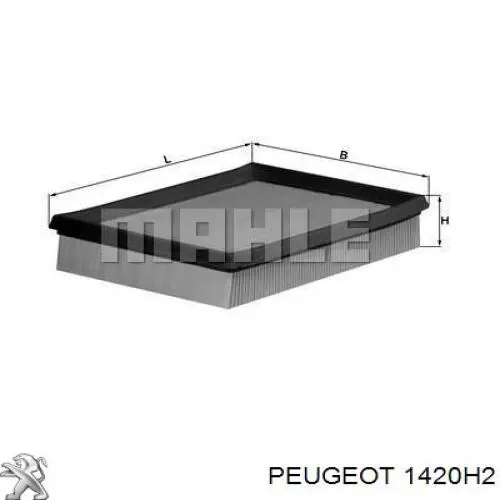 Obudowa filtra powietrza do Peugeot 206  2A/C