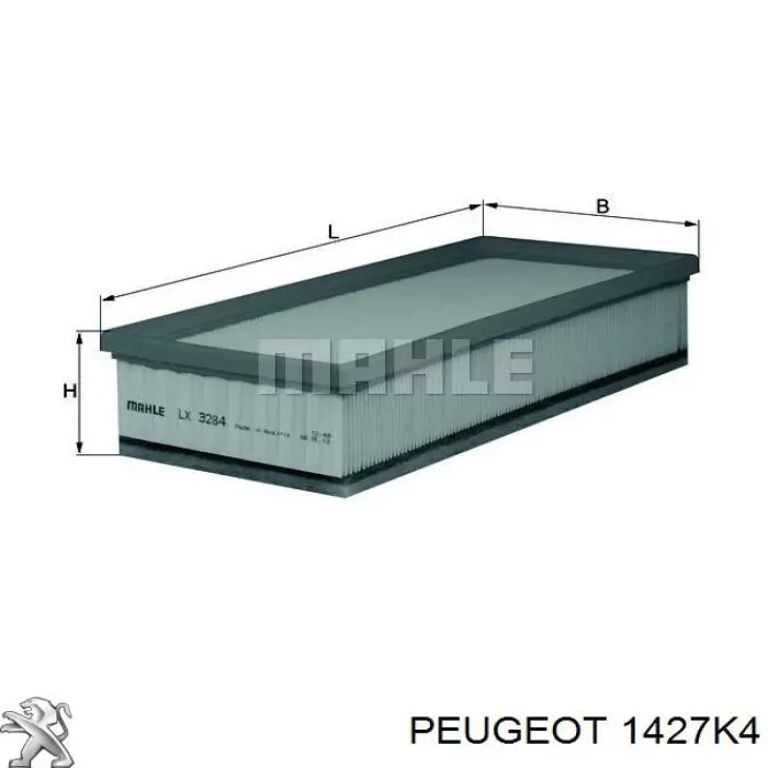 Obudowa filtra powietrza Peugeot 407 sedana (6D) (2004 - 2011) cena, od 96,95 USD