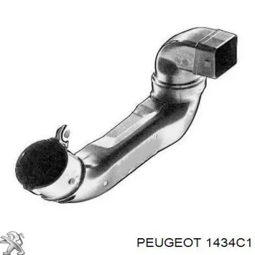 Do koszyka 143443 Peugeot/Citroen Króciec powietrza, wlot filtra powietrznego