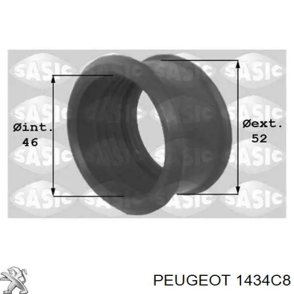 Uszczelka turbiny, wkładka elastyczna Peugeot/Citroen 1434C8 cena, od 7,25 USD
