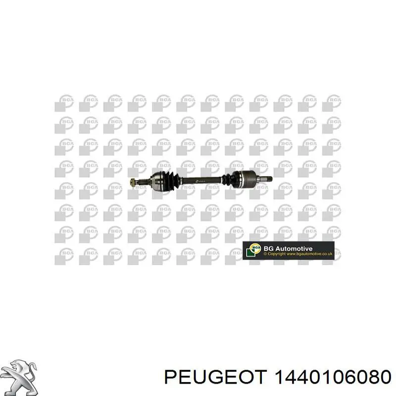 Półoś napędowa przednia lewa Peugeot/Citroen 1440106080 cena, od 112,60 USD