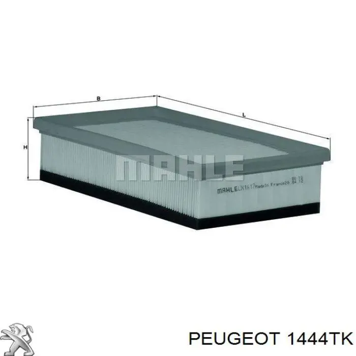 Filtr powietrza Peugeot/Citroen 1444TK cena, od 8,91 USD