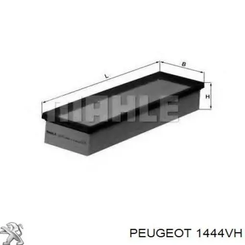 Filtr powietrza Peugeot/Citroen 1444VH cena, od 11,49 USD