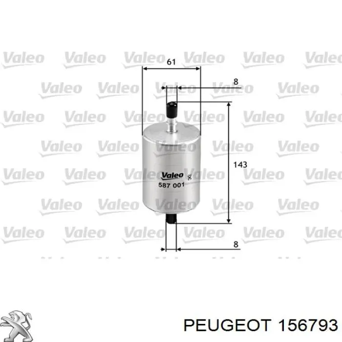 Filtr paliwa 156793 Peugeot/Citroen