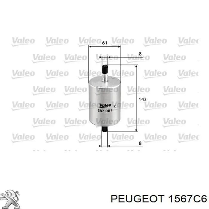 Filtr paliwa 1567C6 Peugeot/Citroen