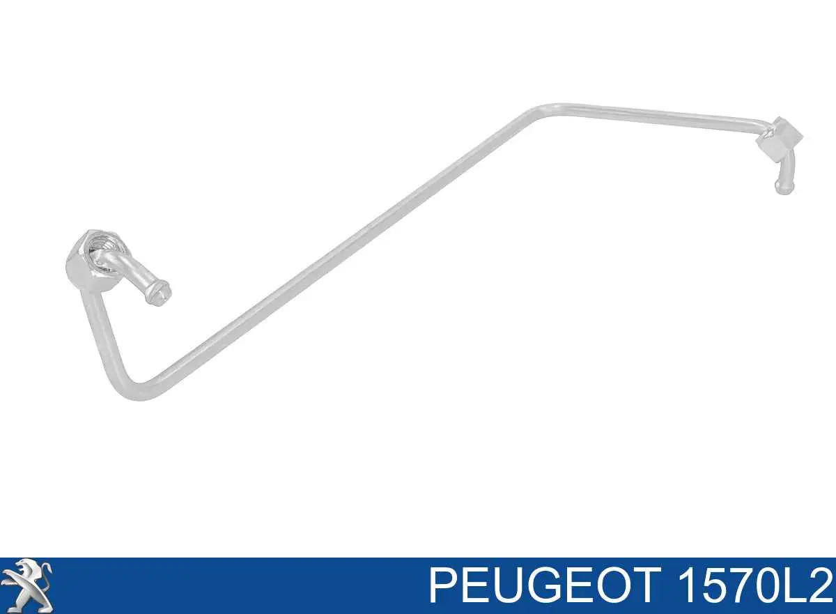 1570L2 Peugeot/Citroen Rurka paliwa, od pompy wtryskowej do listwy paliwowej