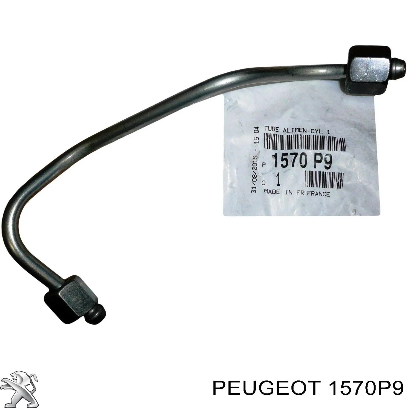 1570P9 Peugeot/Citroen Rurka paliwa wtryskiwacza 1. cylindra