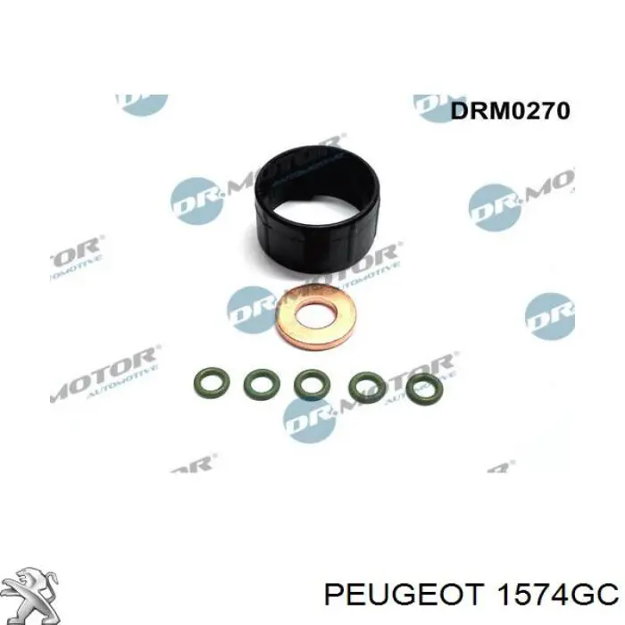 Pierścień uszczelniający króciec rury tłocznej wtryskiwacza Peugeot/Citroen 1574GC cena, od 9,23 USD