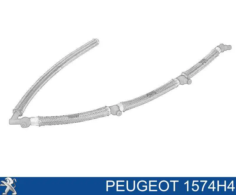 1574H4 Peugeot/Citroen Rurka paliwa, zwrotna od wtryskiwaczy