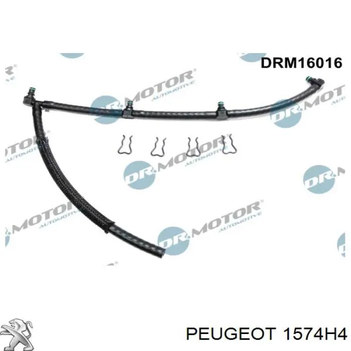 Rurka paliwa, zwrotna od wtryskiwaczy Peugeot/Citroen 1574H4 cena, od 37,24 USD