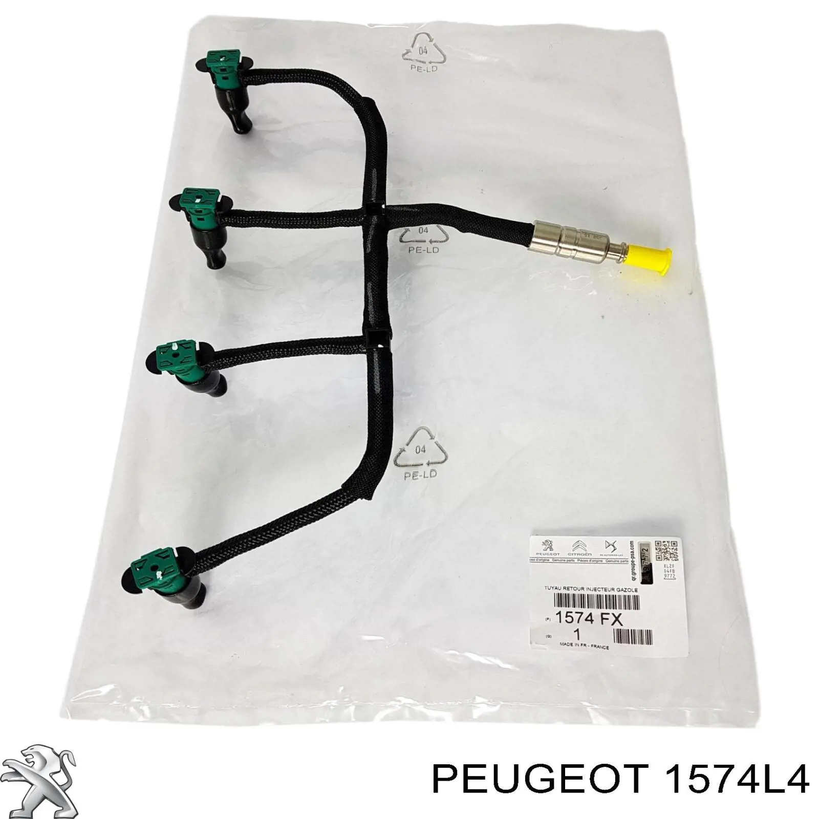 Rurka paliwa, zwrotna od wtryskiwaczy Peugeot/Citroen 1574L4 cena, od 45,20 USD