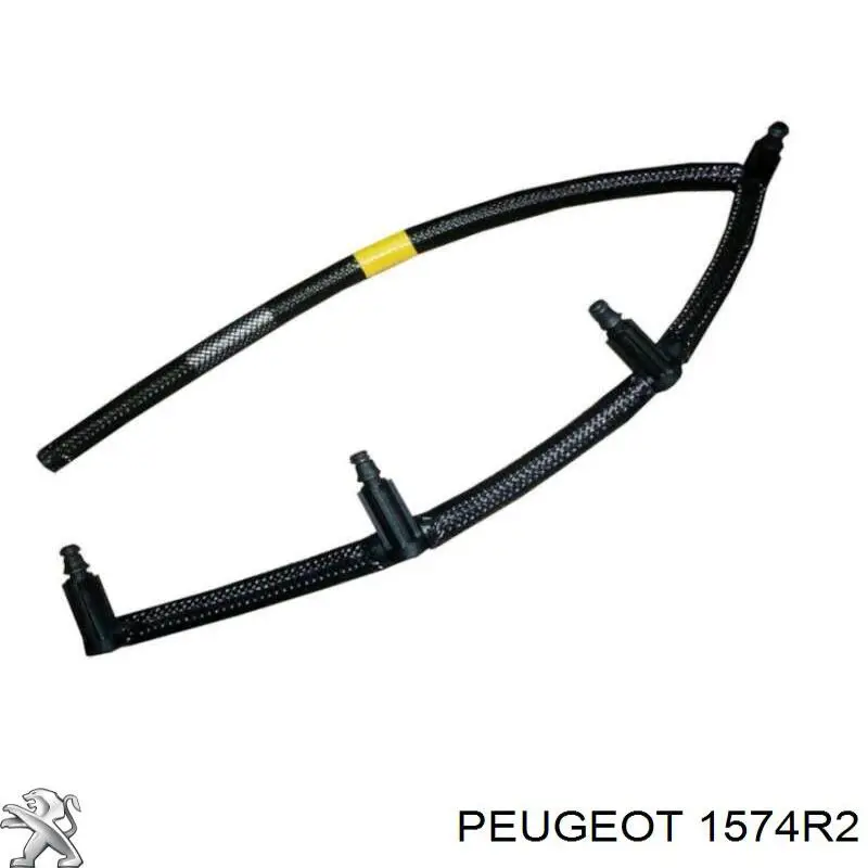 1574R2 Peugeot/Citroen Rurka paliwa, zwrotna od wtryskiwaczy
