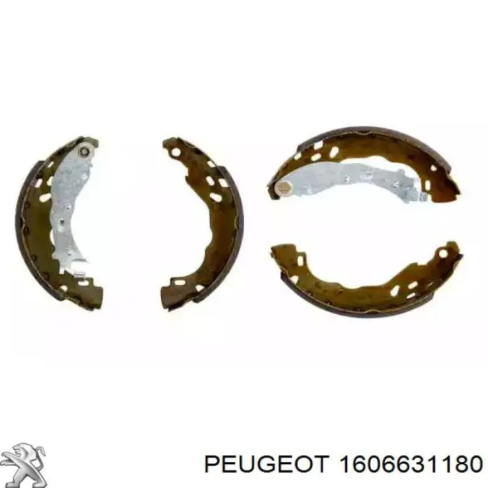 Klocki hamulcowe tylne bębnowe Peugeot/Citroen 1606631180 cena, od 27,07 USD