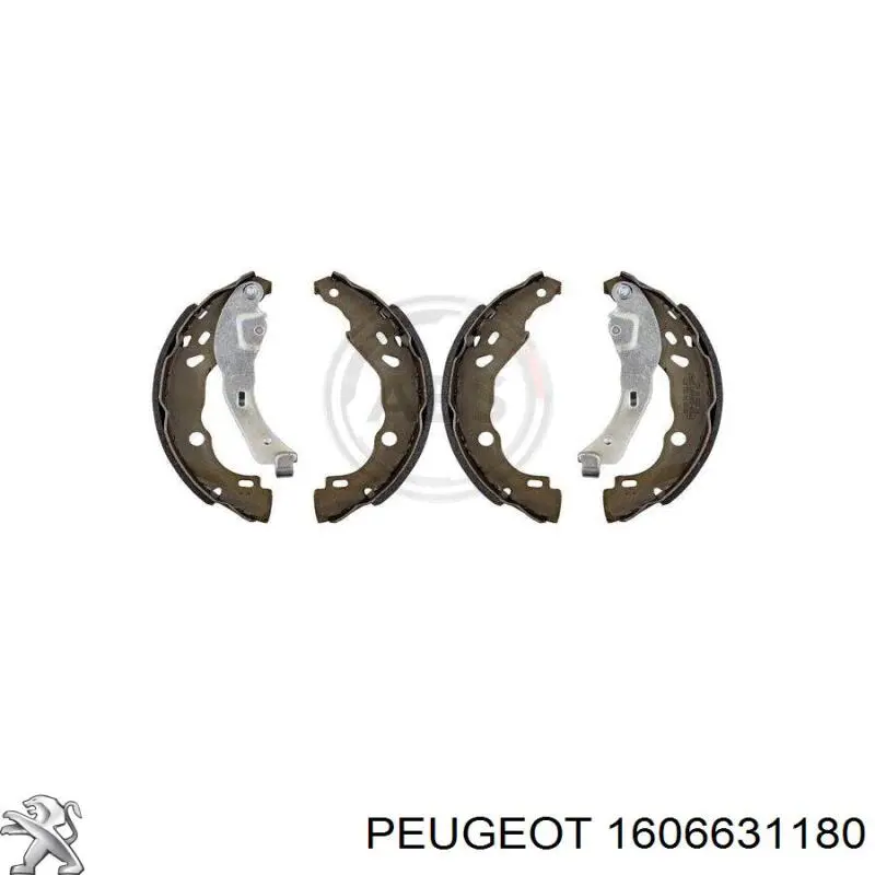 Do koszyka 1606631180 Peugeot/Citroen Klocki hamulcowe tylne bębnowe