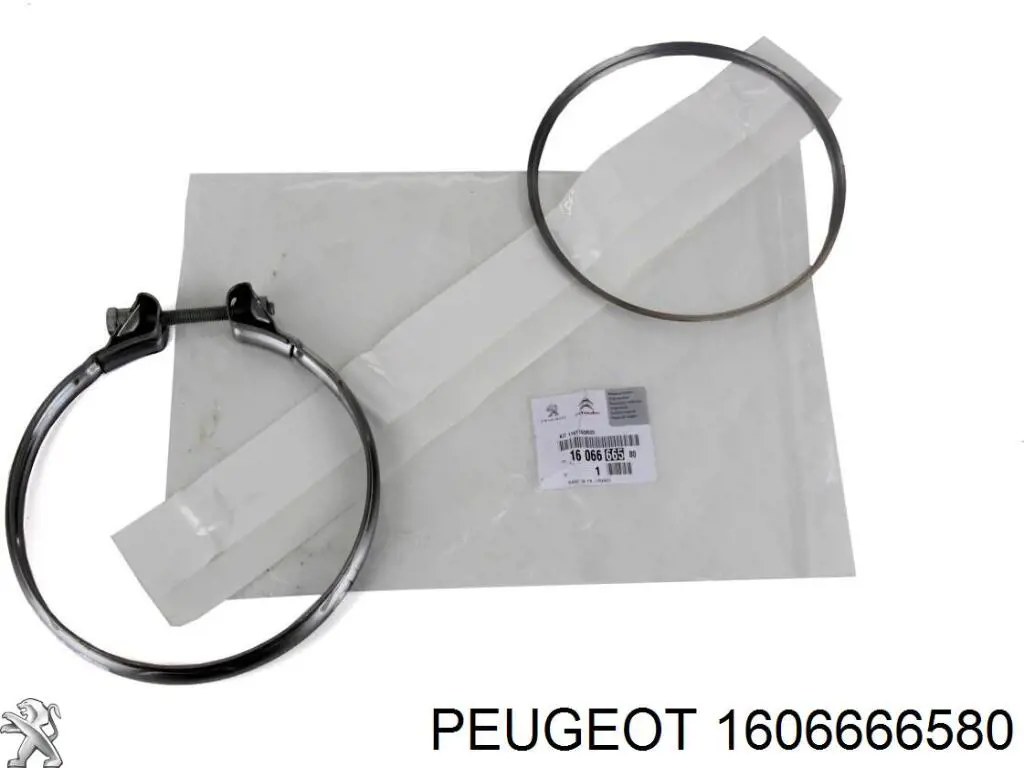 1606666580 Peugeot/Citroen Wspornik (uchwyt) tłumika przedni