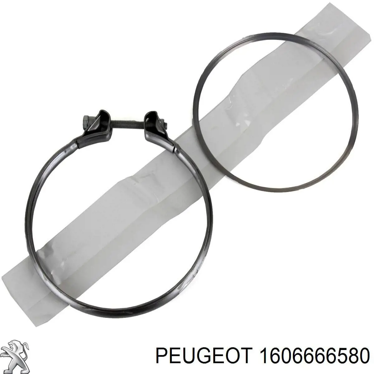 Do koszyka 1606666580 Peugeot/Citroen Wspornik (uchwyt) tłumika przedni
