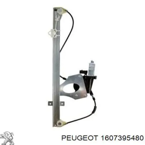 1607395480 Peugeot/Citroen Mechanizm podnoszenia szyby drzwi przednich lewych