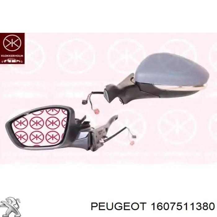 Lusterko wsteczne lewe Peugeot/Citroen 1607511380 cena, od 100,98 USD