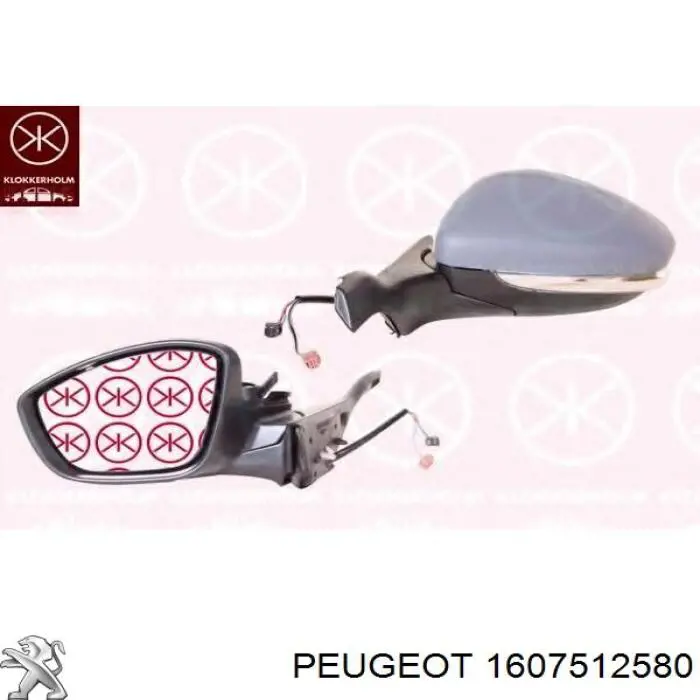 Kierunkowskaz lusterka lewy Peugeot/Citroen 1607512580 cena, od 26,42 USD