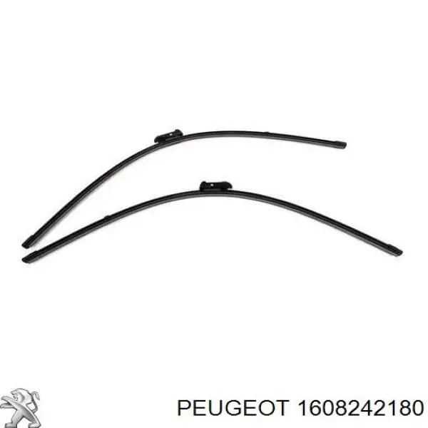 Do koszyka 1608242180 Peugeot/Citroen Pióro wycieraczki szyby przedniej, zestaw (2 szt.)
