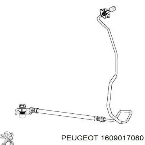 1609017080 Peugeot/Citroen przewód hamulcowy tylny