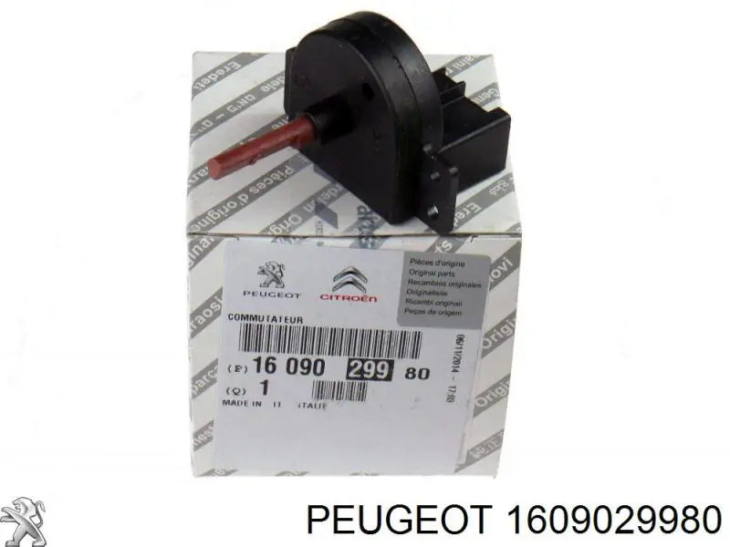 Do koszyka 1609029980 Peugeot/Citroen Rezystor wentylatora nagrzewnicy (ogrzewacza kabiny)