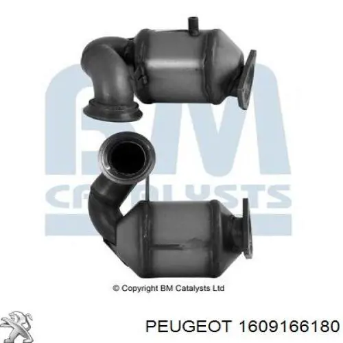 Konwerter-katalizator Peugeot/Citroen 1609166180 cena, od 271,17 USD