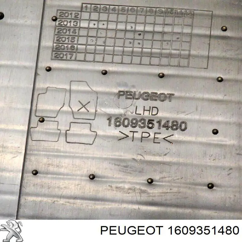  Dywaniki przód+tył, komplet Peugeot 508 1