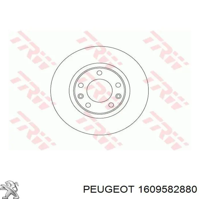 Tarcza hamulcowa tylna Peugeot/Citroen 1609582880 cena, od 41,70 USD