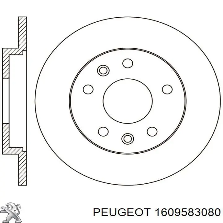 Tarcza hamulcowa tylna Peugeot/Citroen 1609583080 cena, od 43,29 USD