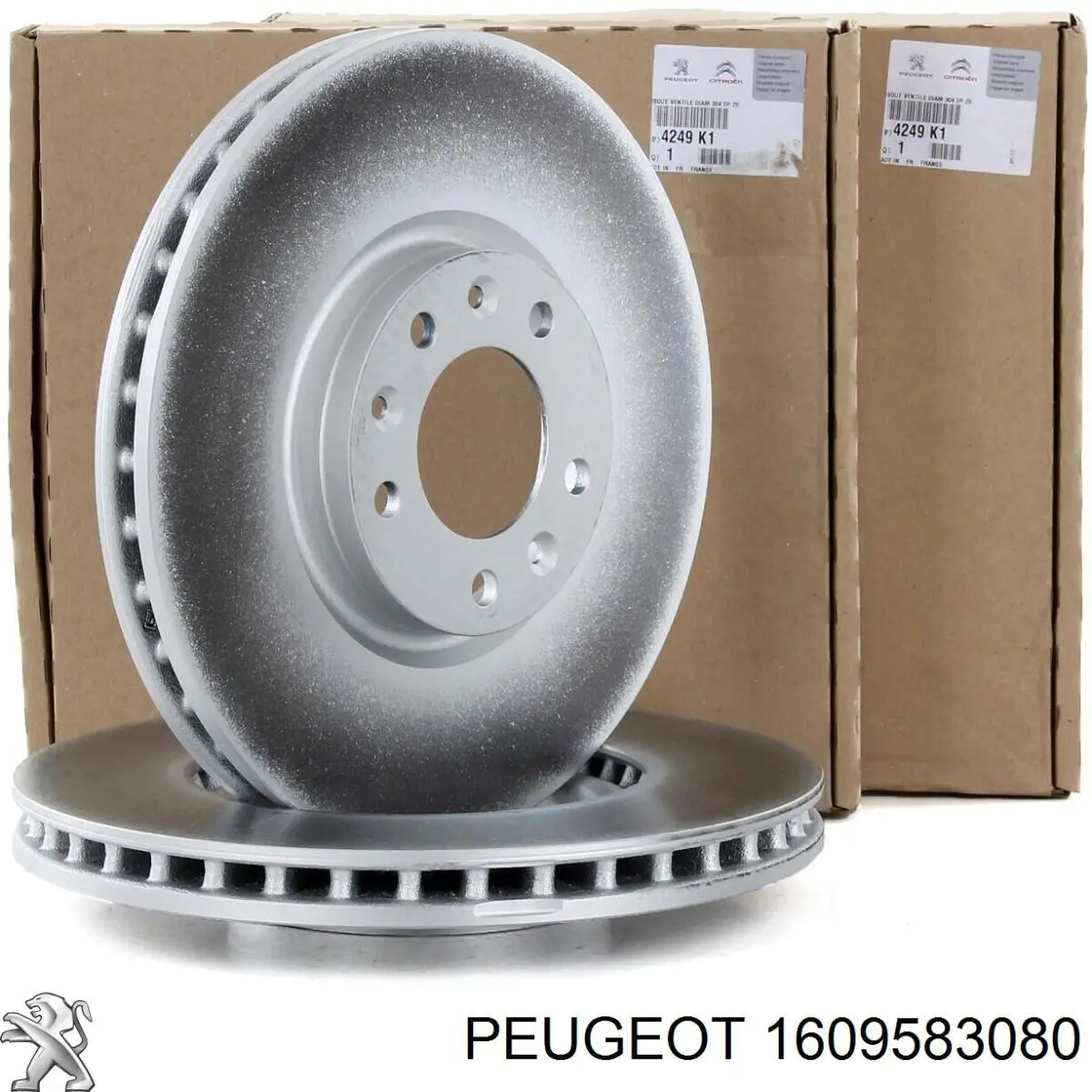 Tarcza hamulcowa tylna Peugeot/Citroen 1609583080