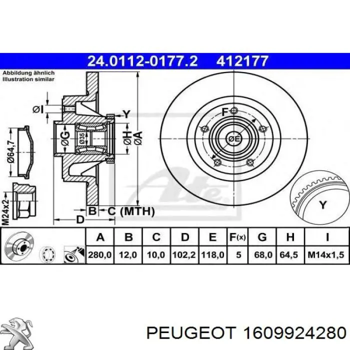Do koszyka 1609924280 Peugeot/Citroen Czujnik włączania światła cofania