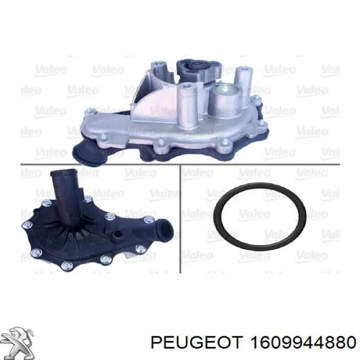 Pompa chłodzenia wodą, w komplecie z obudową Peugeot/Citroen 1609944880 cena, od 72,50 USD