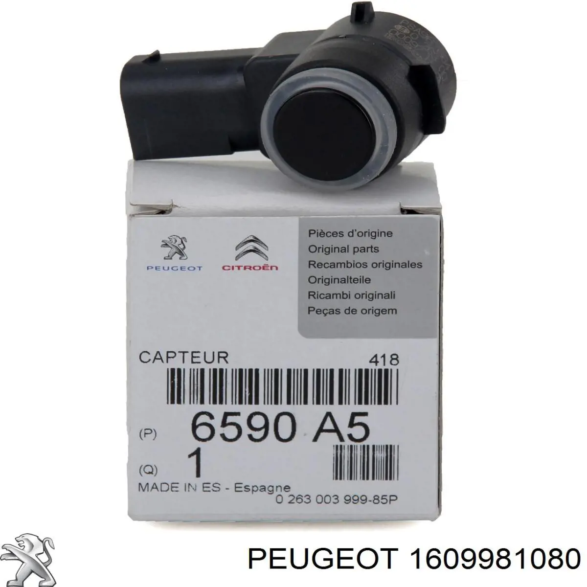 Do koszyka 1609981080 Peugeot/Citroen Czujnik parkowania przedni