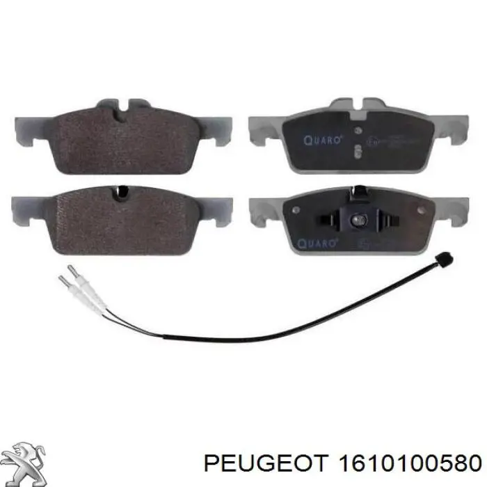 Klocki hamulcowe przednie tarczowe Peugeot/Citroen 1610100580 cena, od 36,53 USD