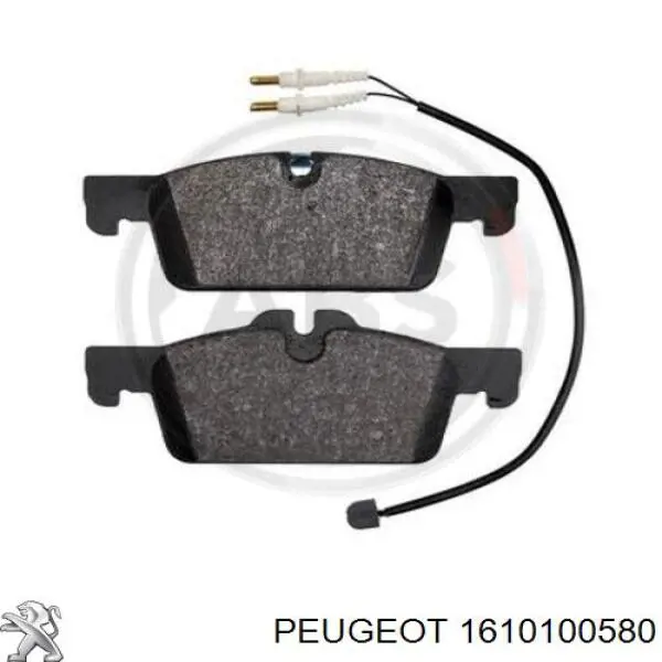 Do koszyka 1610100580 Peugeot/Citroen Klocki hamulcowe przednie tarczowe