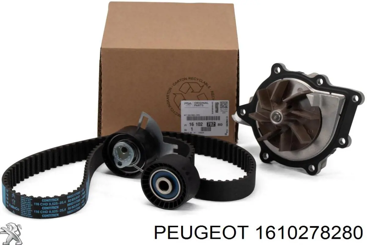 Pasek rozrządu, zestaw 1610278280 Peugeot/Citroen