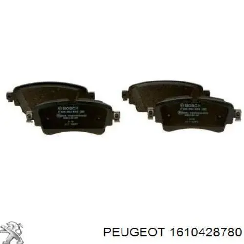 1610428780 Peugeot/Citroen Klocki hamulcowe przednie tarczowe