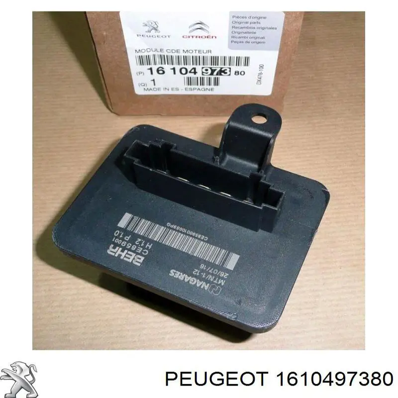 Rezystor wentylatora nagrzewnicy (ogrzewacza kabiny) Peugeot/Citroen 1610497380 cena, od 143,02 USD