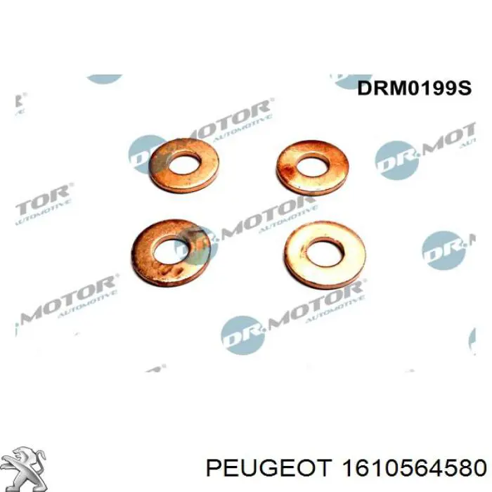 1610564580 Peugeot/Citroen Pierścień uszczelniający wtryskiwacza