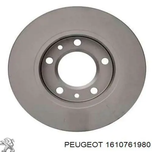 Do koszyka 1610761980 Peugeot/Citroen Tarcza hamulcowa tylna