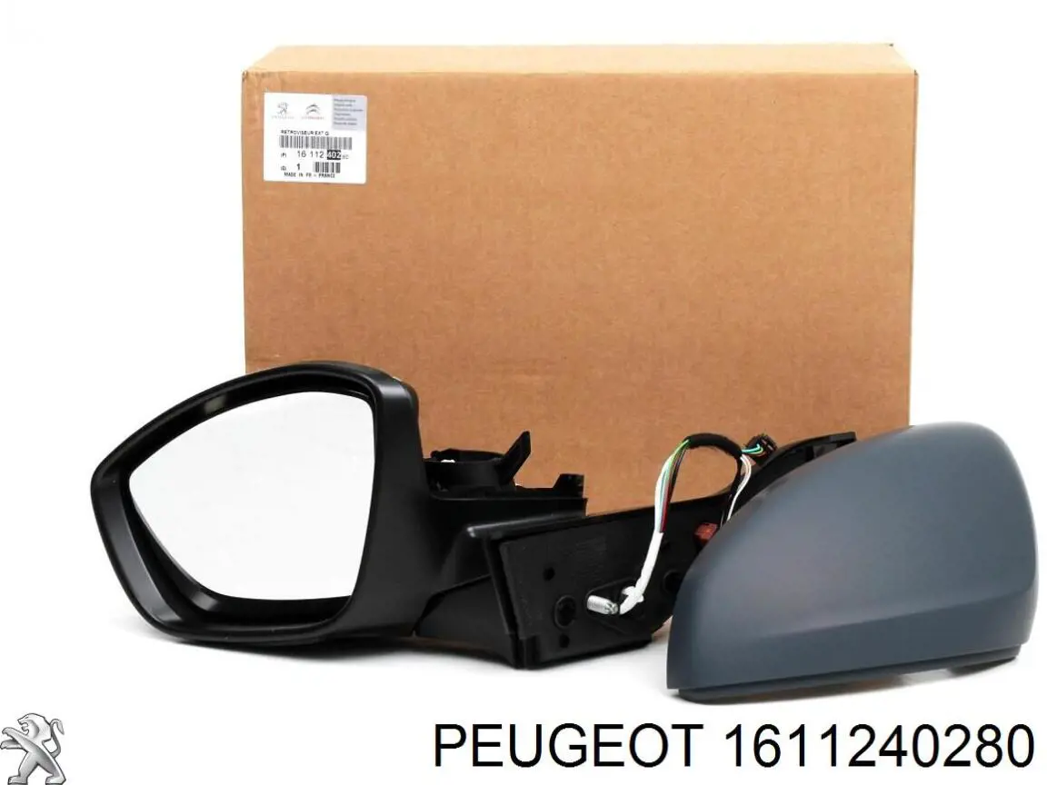 1611240280 Peugeot/Citroen Lusterko wsteczne lewe