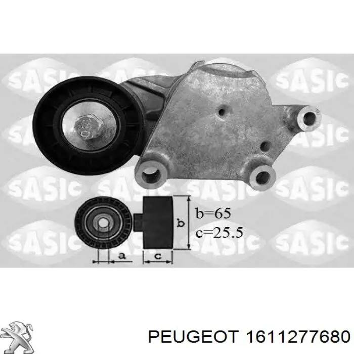Pasek napędowy mechanizmów, zestaw 1611277680 Peugeot/Citroen