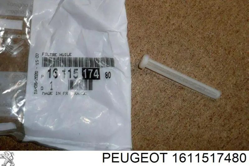 1611517480 Peugeot/Citroen Filtr zasilania olejem turbinowym