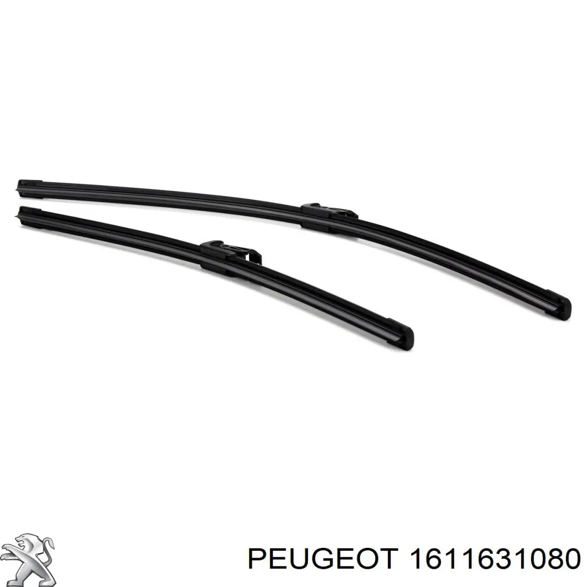 Do koszyka 1611631080 Peugeot/Citroen Pióro wycieraczki szyby przedniej, zestaw (2 szt.)
