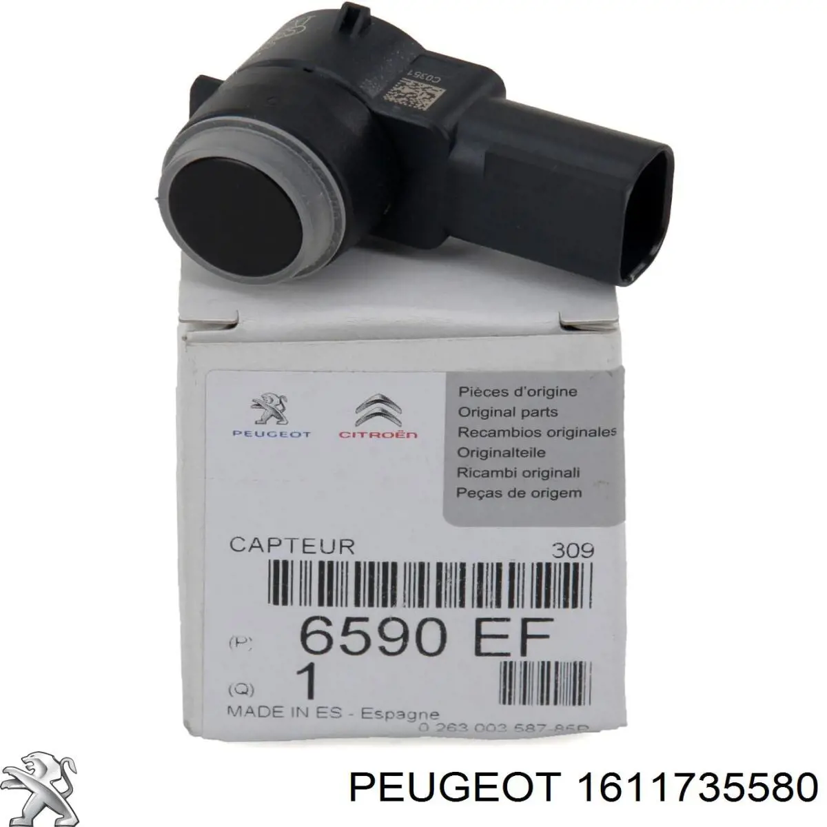Do koszyka 1611735580 Peugeot/Citroen Czujnik parkowania tylny